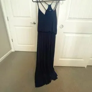 Papermoon Navy Wendilyn Knit Maxi Dress